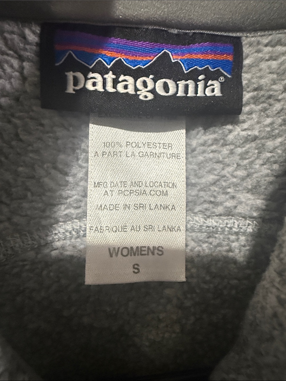 Patagonia Heather Gray Full-Zip Fleece Vest - Picture 2 of 3